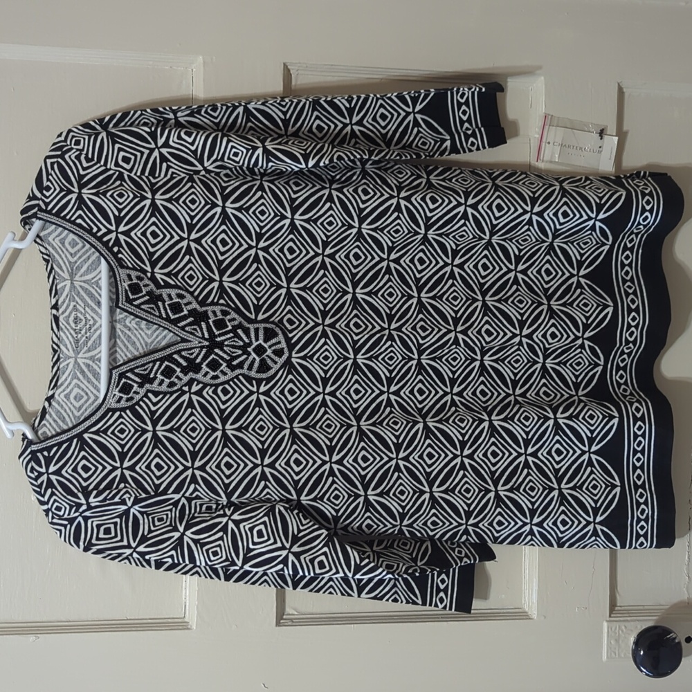Women's Charter Club Petite Blouse NWT